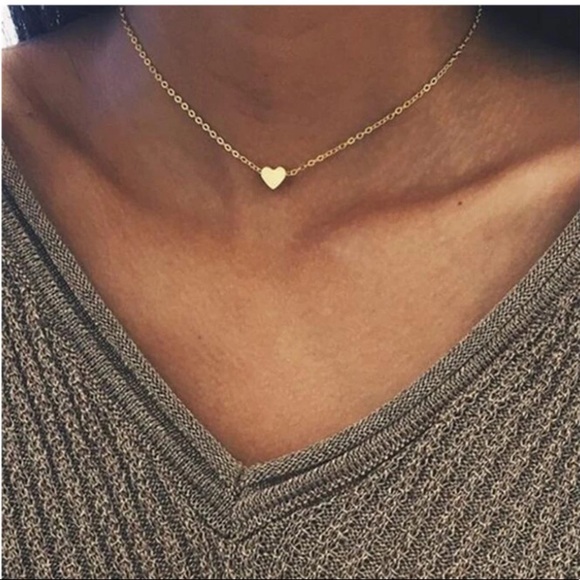 Brandy Melville Jewelry - RESTOCK! dainty gold heart necklace ♡